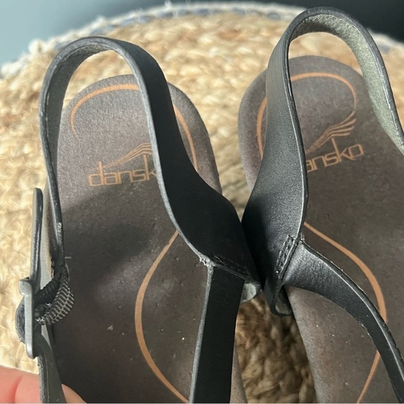 Dansko Tasha Leather Cut Out Platform Sandals - Picture 5 of 11